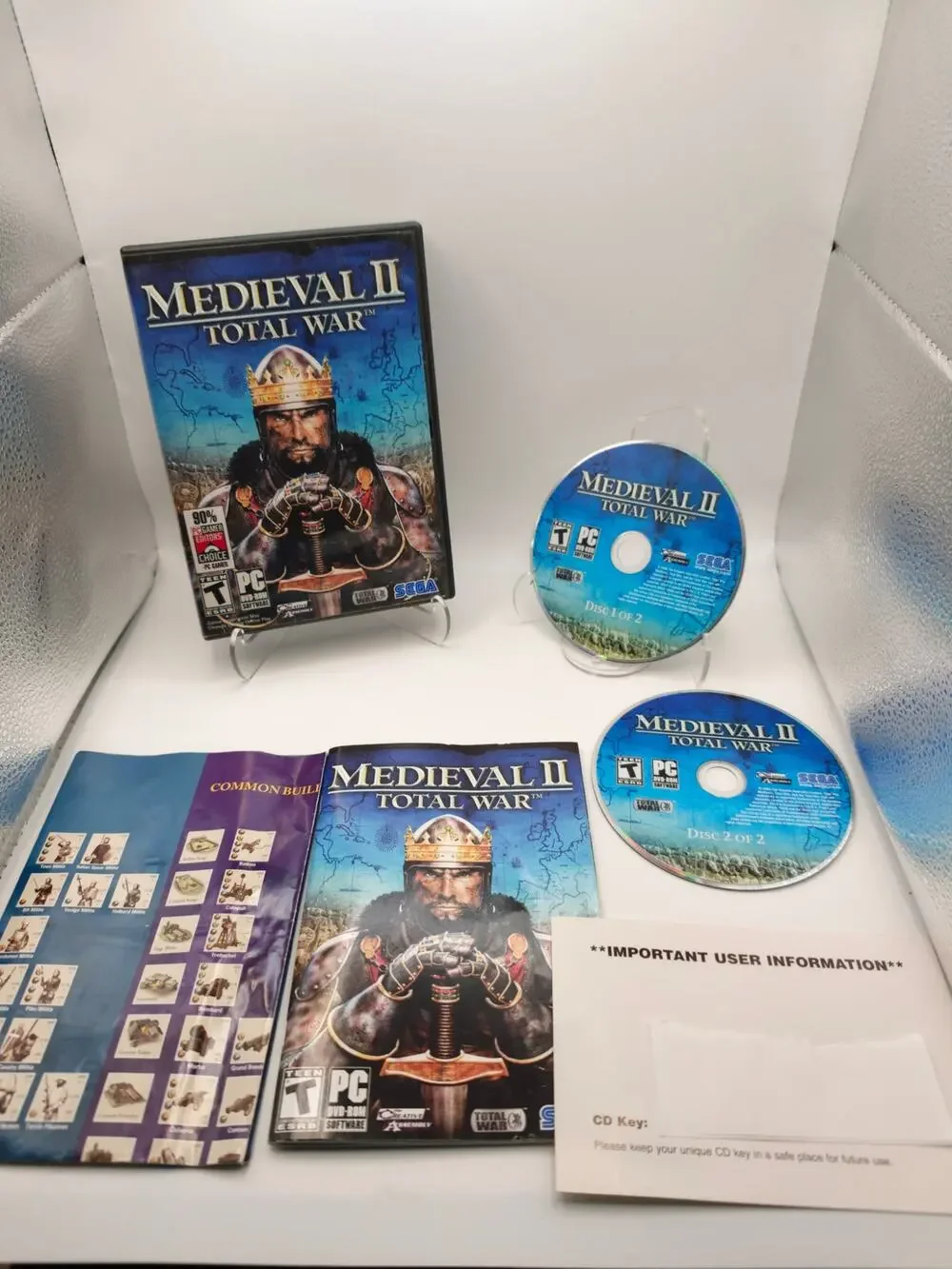 Medieval II Total War PC DVD-ROM Complete 2-Disc untested